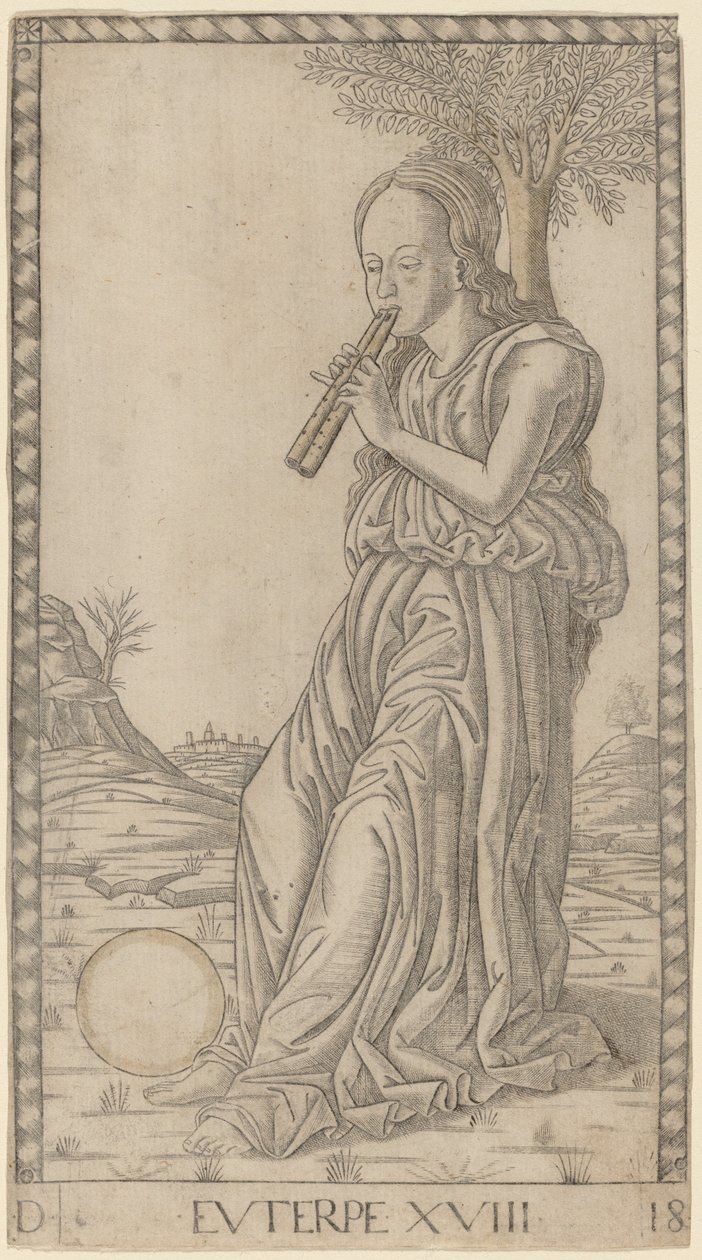 Euterpe de Master of the E Series Tarocchi