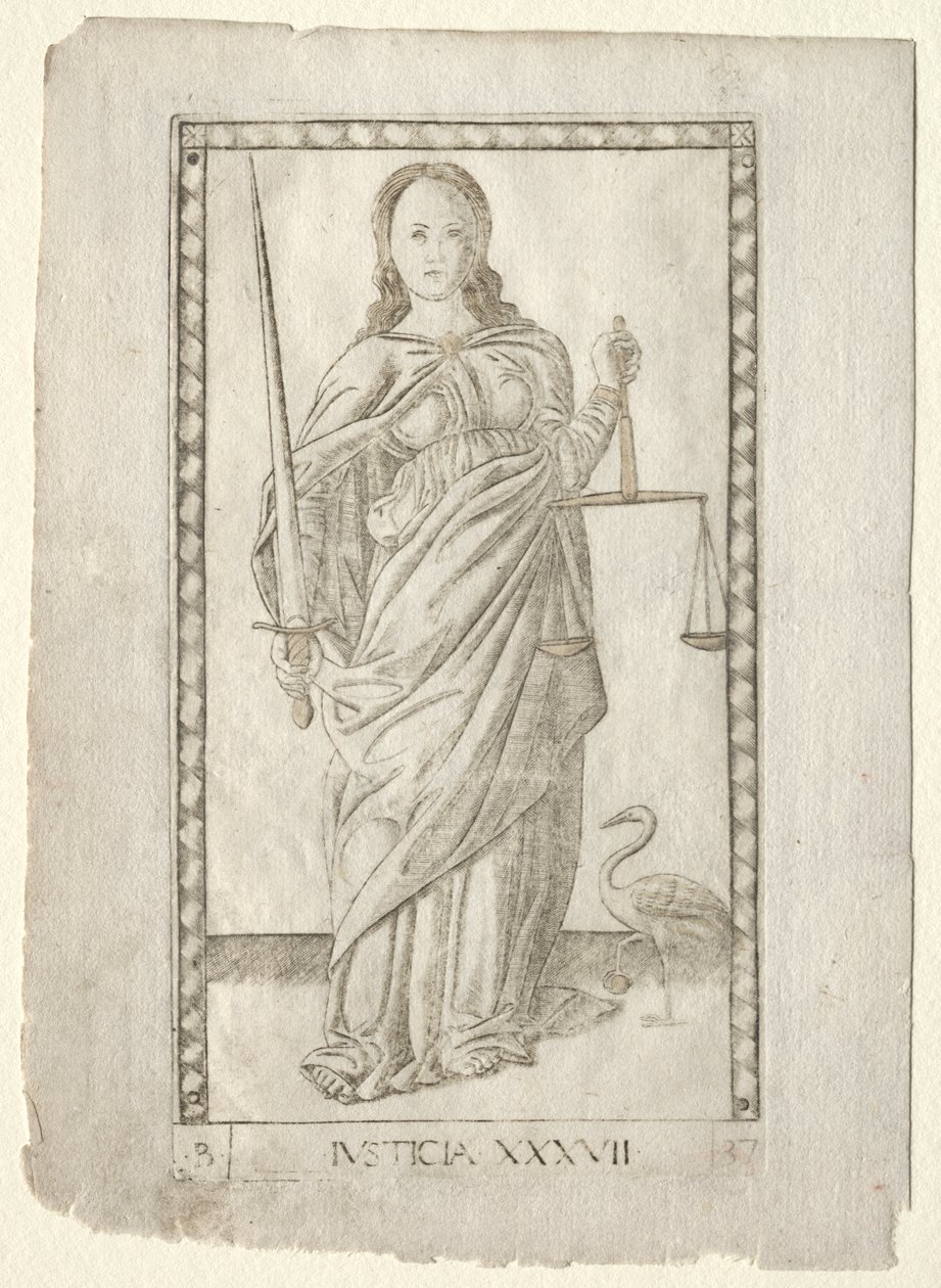 Justicia (de la serie Tarocchi B: Principios Cósmicos y Virtudes, #37) de Master of the E Series Tarocchi