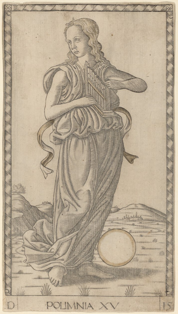 Polimnia de Master of the E Series Tarocchi