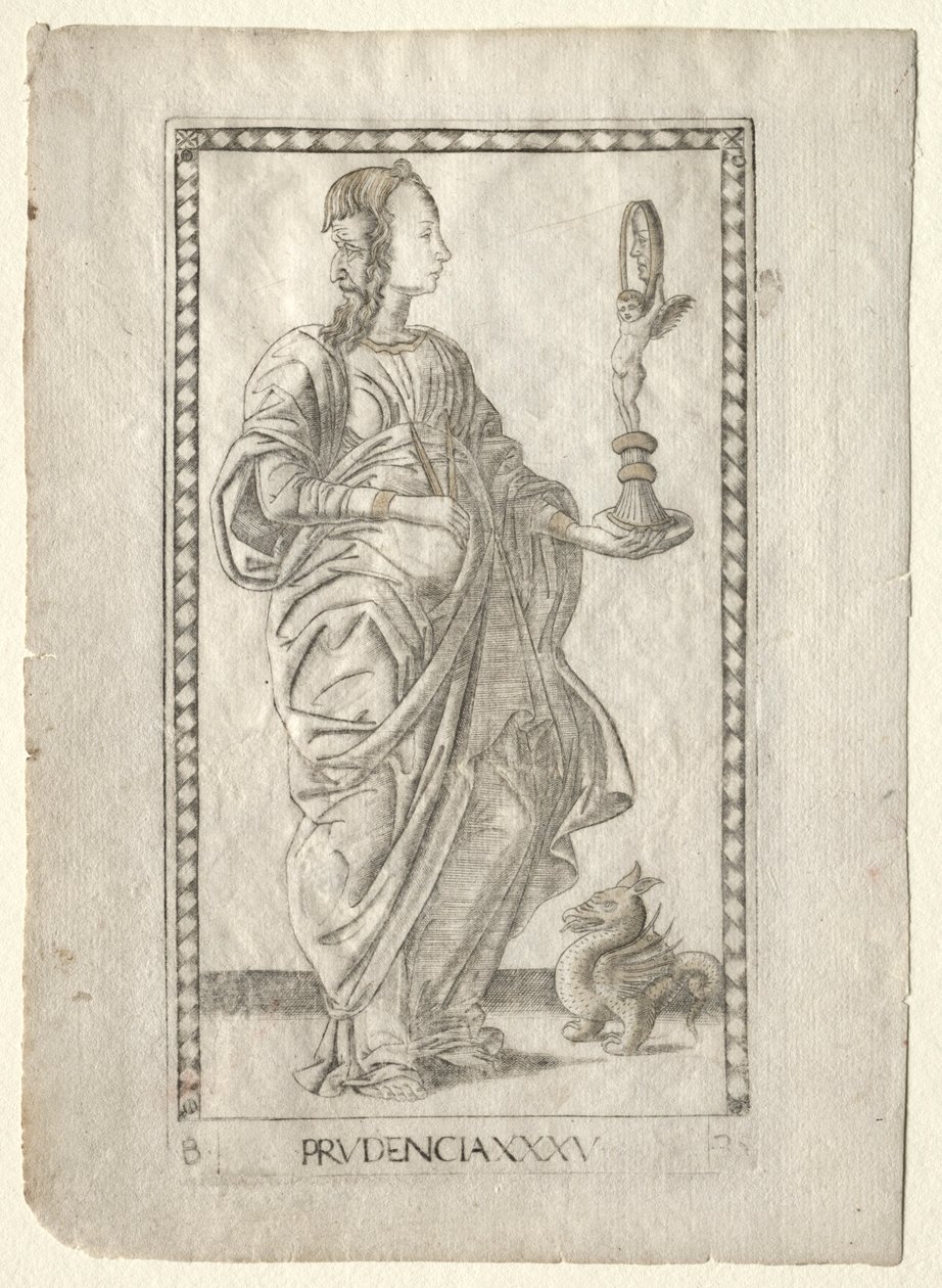 Prudencia de los Tarocchi, serie B: Principios Cósmicos y Virtudes, #35 de Master of the E Series Tarocchi