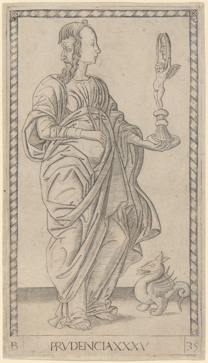 Prudencia de Master of the E Series Tarocchi