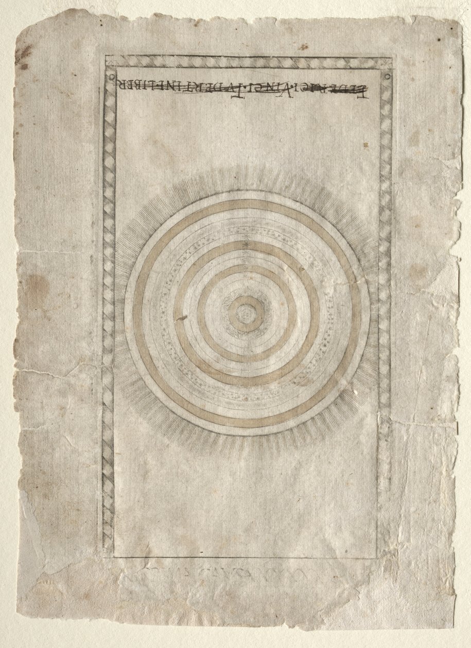 La esfera empírea de los Tarocchi, serie A de Master of the E Series Tarocchi