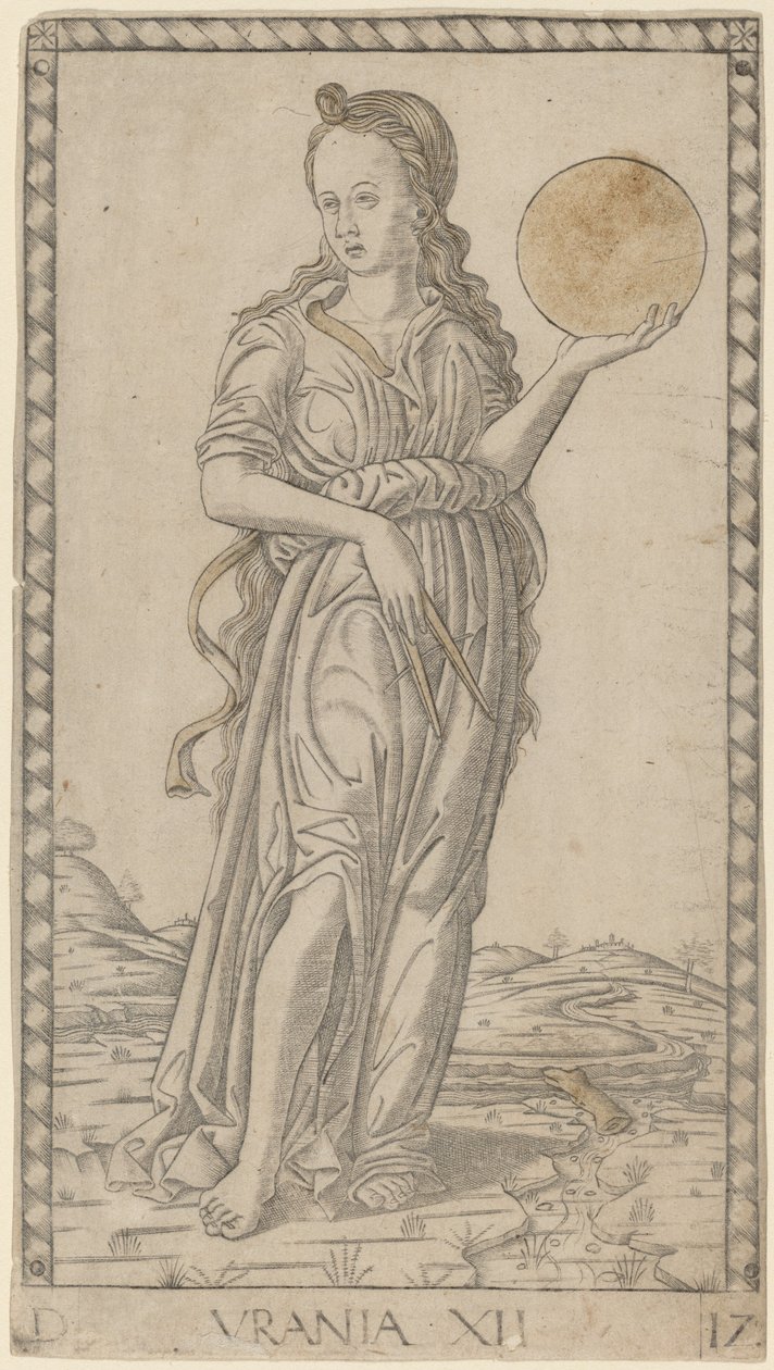 Urania de Master of the E Series Tarocchi