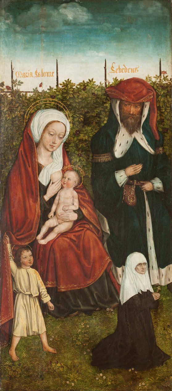 La familia de Santa Ana Tríptico, panel izquierdo, ca. 1500-1510 de Master of the Family of Saint