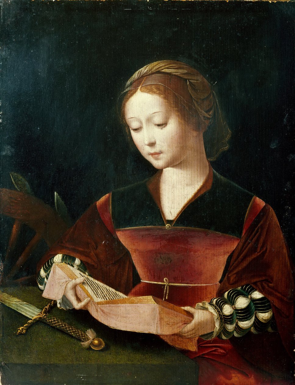 Catalina de Alejandría de Master of the Female Half Lengths