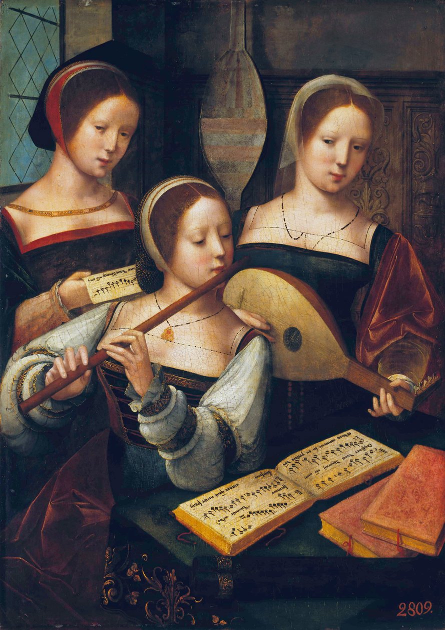 Neerlandés: Performing company Mujeres músicas de Master of the Female Half Lengths