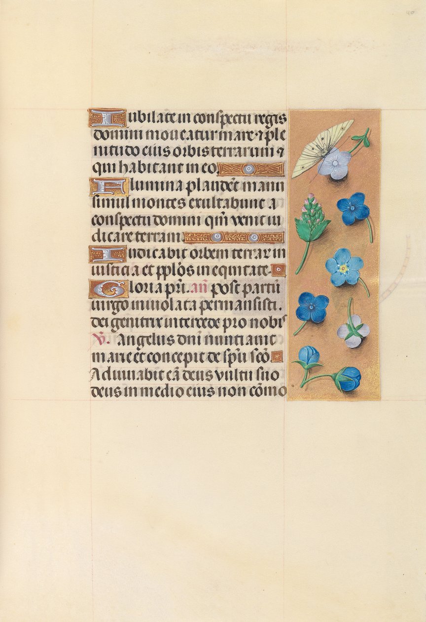 Libro de Horas de la Reina Isabel la Católica, Reina de España: Fol. 110r de Master of the First Prayerbook of Maximillian