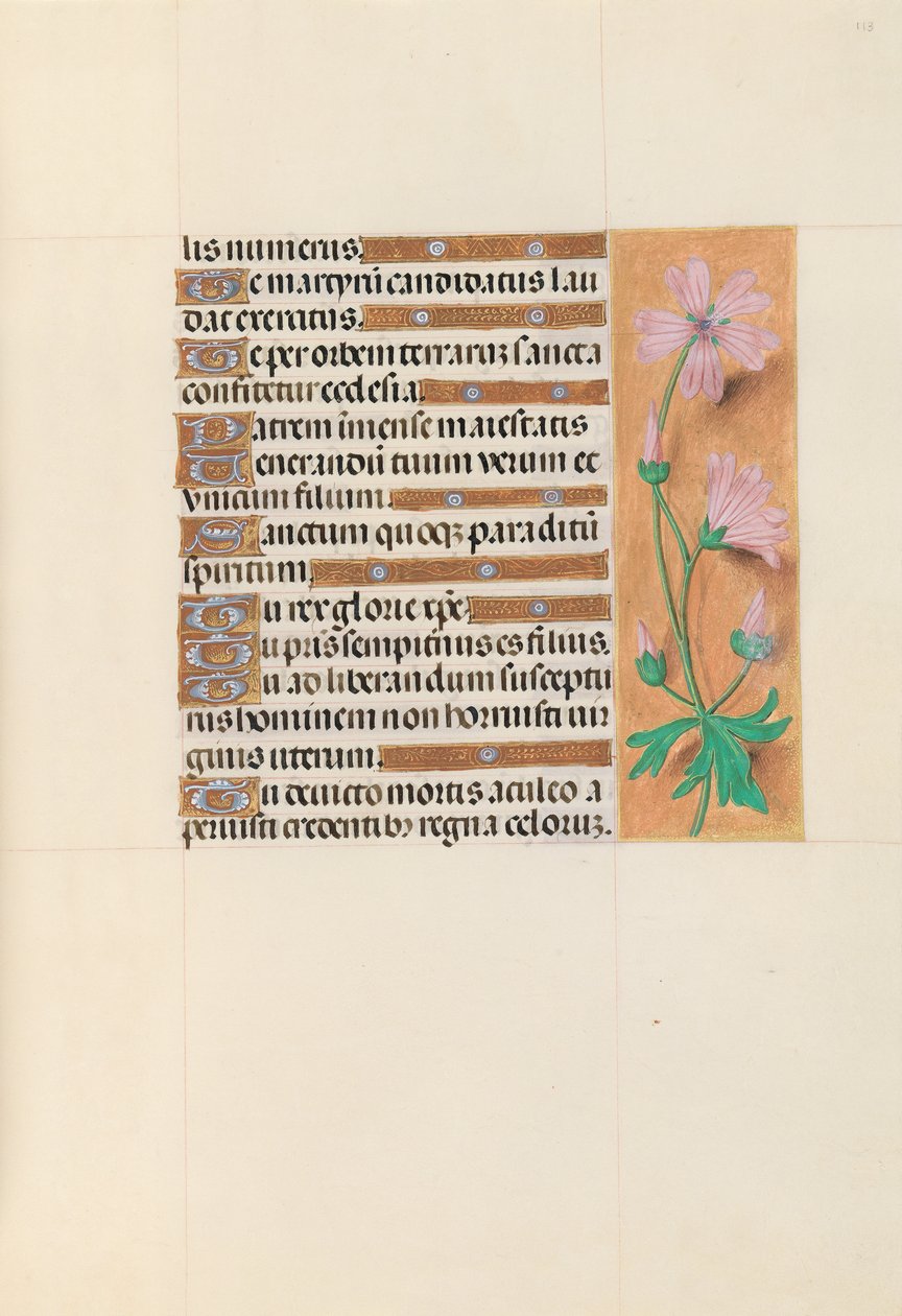 Horas de la Reina Isabel la Católica, Reina de España: Fol. 113r de Master of the First Prayerbook of Maximillian