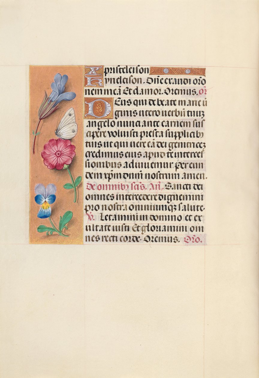 Horas de la Reina Isabel la Católica, Reina de España: Fol. 124v, c. 1500 de Master of the First Prayerbook of Maximillian