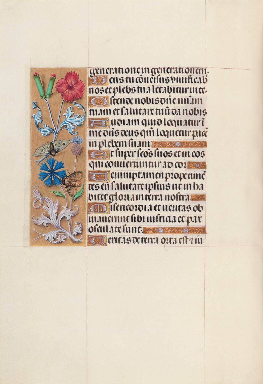 Horas de la Reina Isabel la Católica, Reina de España: Fol. 128v, c. 1500 de Master of the First Prayerbook of Maximillian