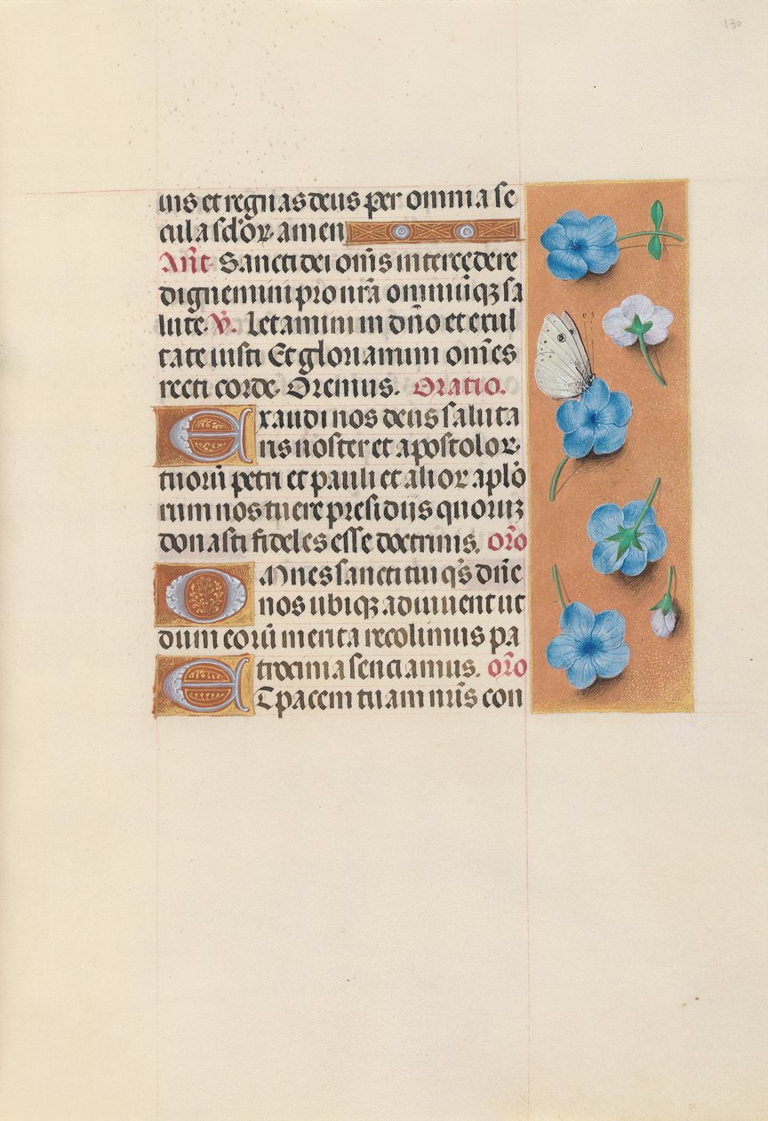 Horas de la Reina Isabel la Católica, Reina de España: Fol. 130r, c. 1500 de Master of the First Prayerbook of Maximillian
