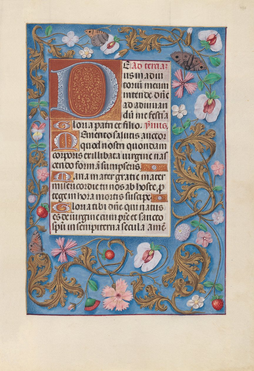 Horas de la Reina Isabel la Católica, Reina de España:  Fol. 132r de Master of the First Prayerbook of Maximillian