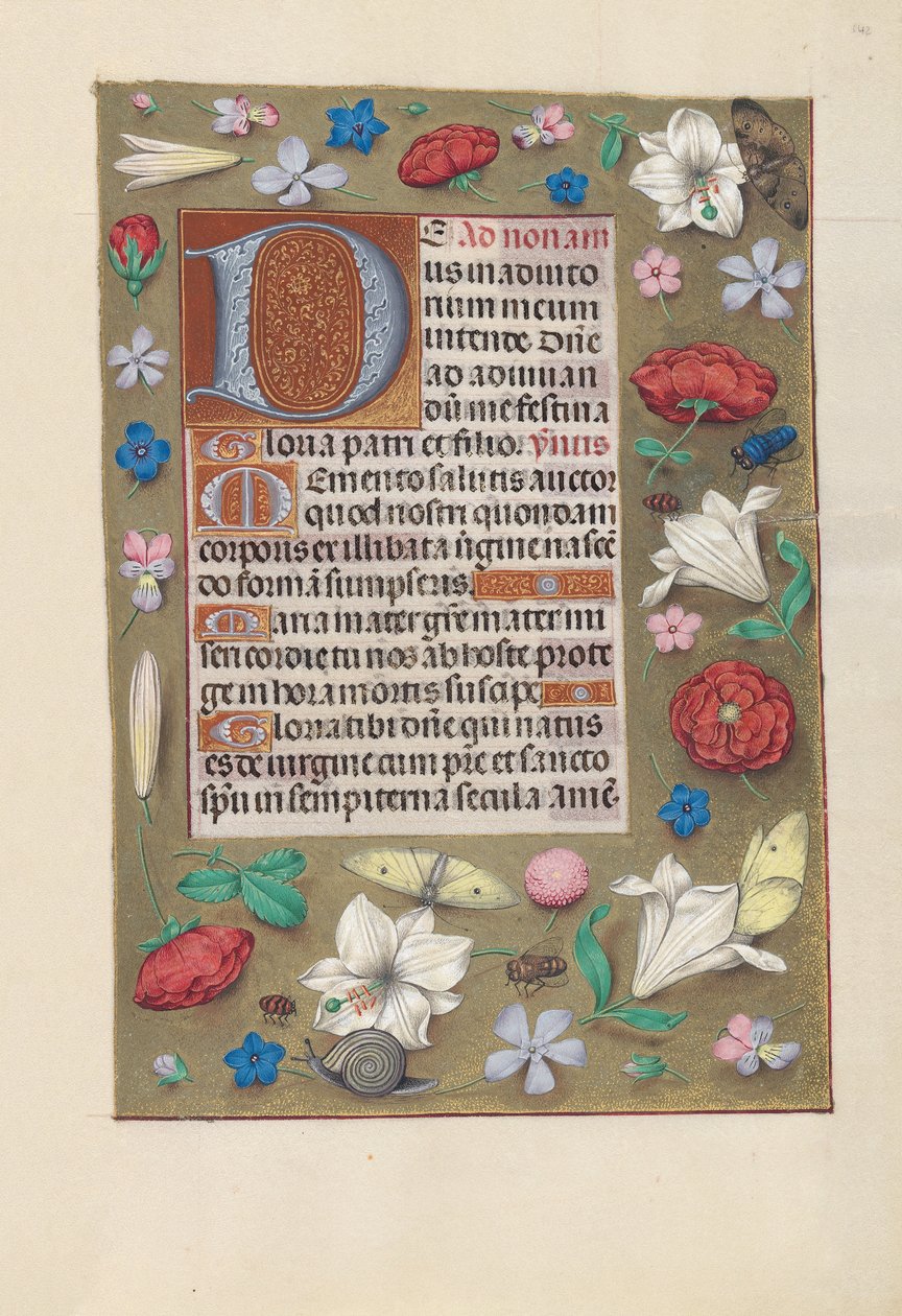 Horas de la Reina Isabel la Católica, Reina de España: Fol. 142r, c. 1500 de Master of the First Prayerbook of Maximillian