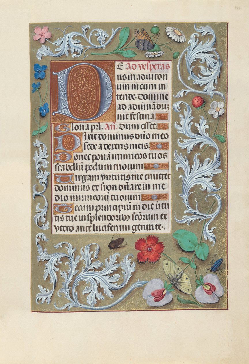 Horas de la Reina Isabel la Católica, Reina de España: Fol. 147r, c. 1500 de Master of the First Prayerbook of Maximillian