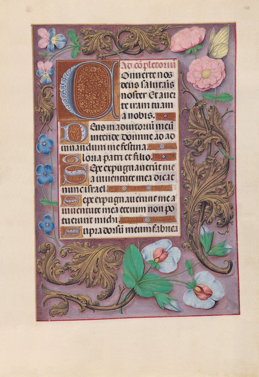 Horas de la Reina Isabel la Católica, Reina de España: Fol. 155r, c. 1500 de Master of the First Prayerbook of Maximillian