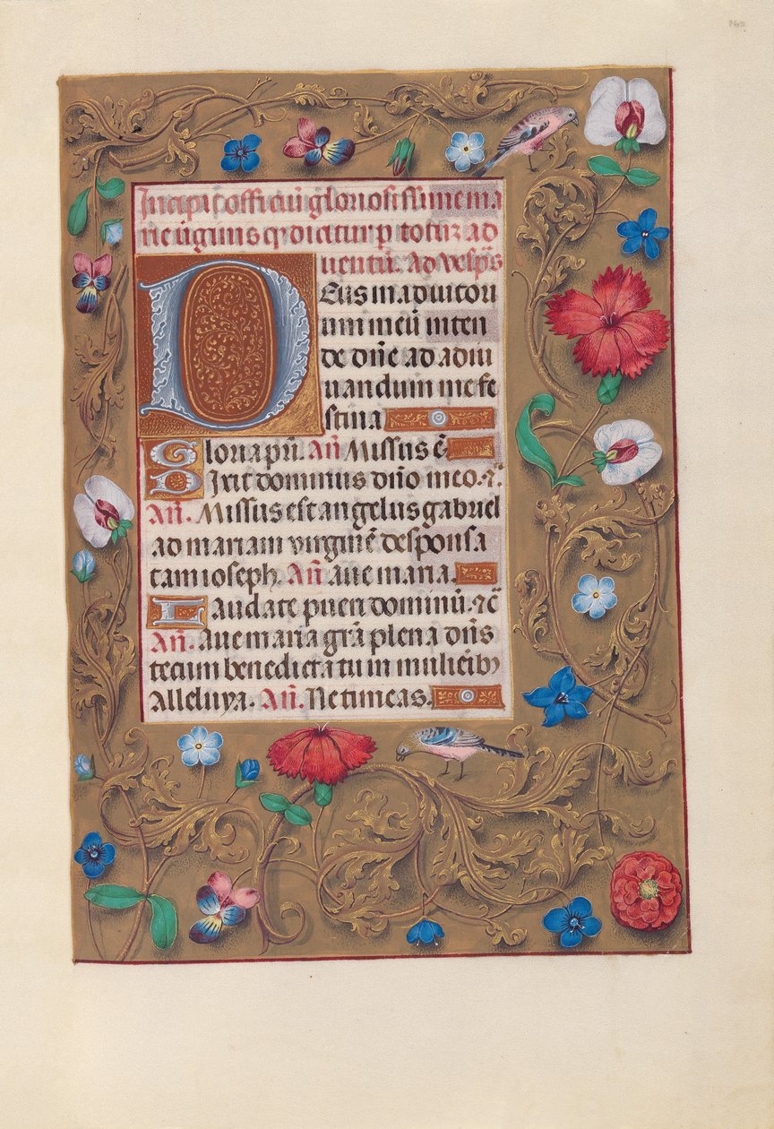 Horas de la Reina Isabel la Católica, Reina de España:  Fol. 160r de Master of the First Prayerbook of Maximillian