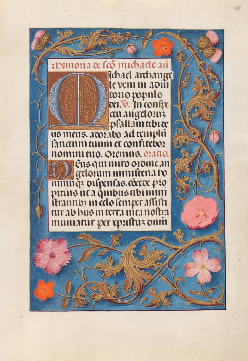 Horas de la Reina Isabel la Católica, Reina de España: Fol. 168r, c. 1500 de Master of the First Prayerbook of Maximillian