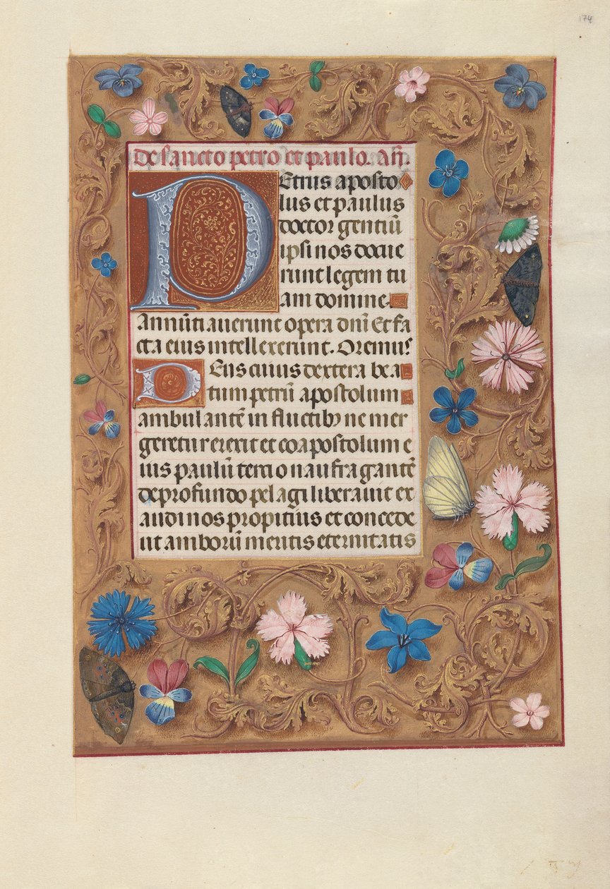 Horas de la Reina Isabel la Católica, Reina de España: Fol. 174r, c. 1500 de Master of the First Prayerbook of Maximillian