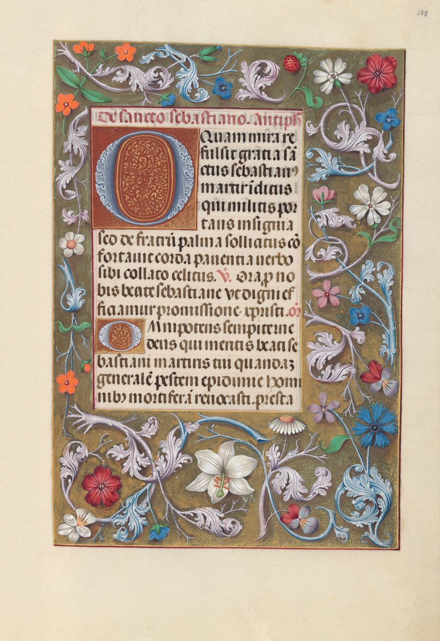 Horas de la Reina Isabel la Católica, Reina de España: Fol. 178r de Master of the First Prayerbook of Maximillian