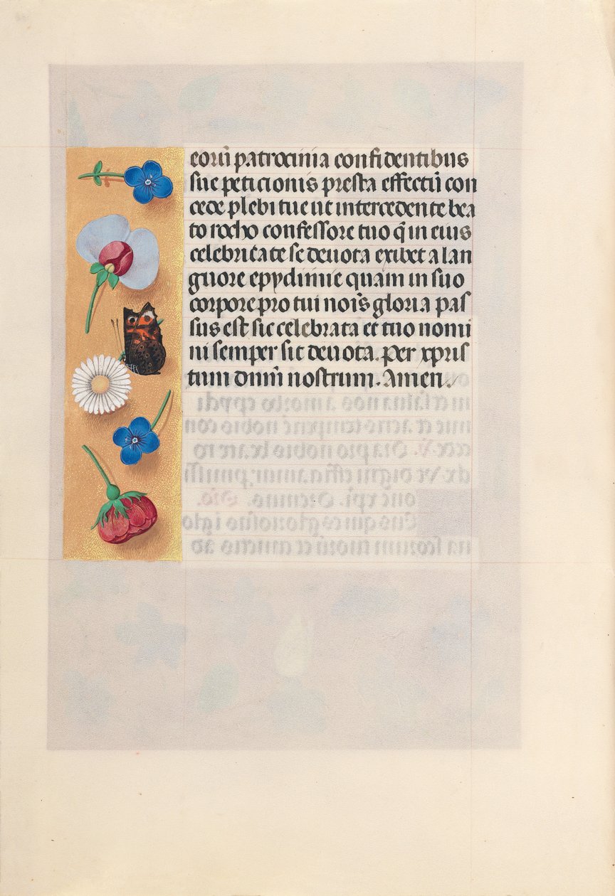 Horas de la Reina Isabel la Católica, Reina de España: Fol. 182v, c. 1500 de Master of the First Prayerbook of Maximillian