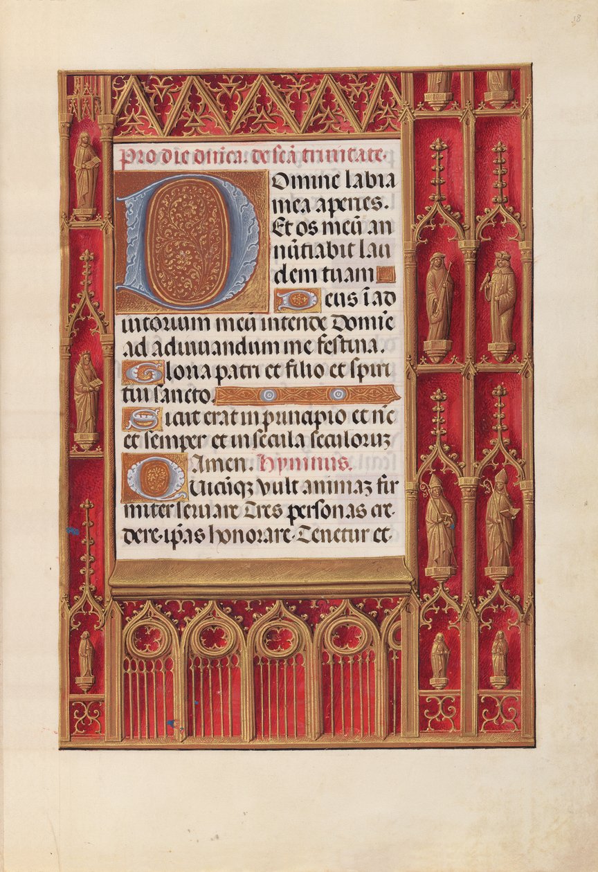 Horas de la Reina Isabel la Católica, Reina de España: Fol. 18r de Master of the First Prayerbook of Maximillian