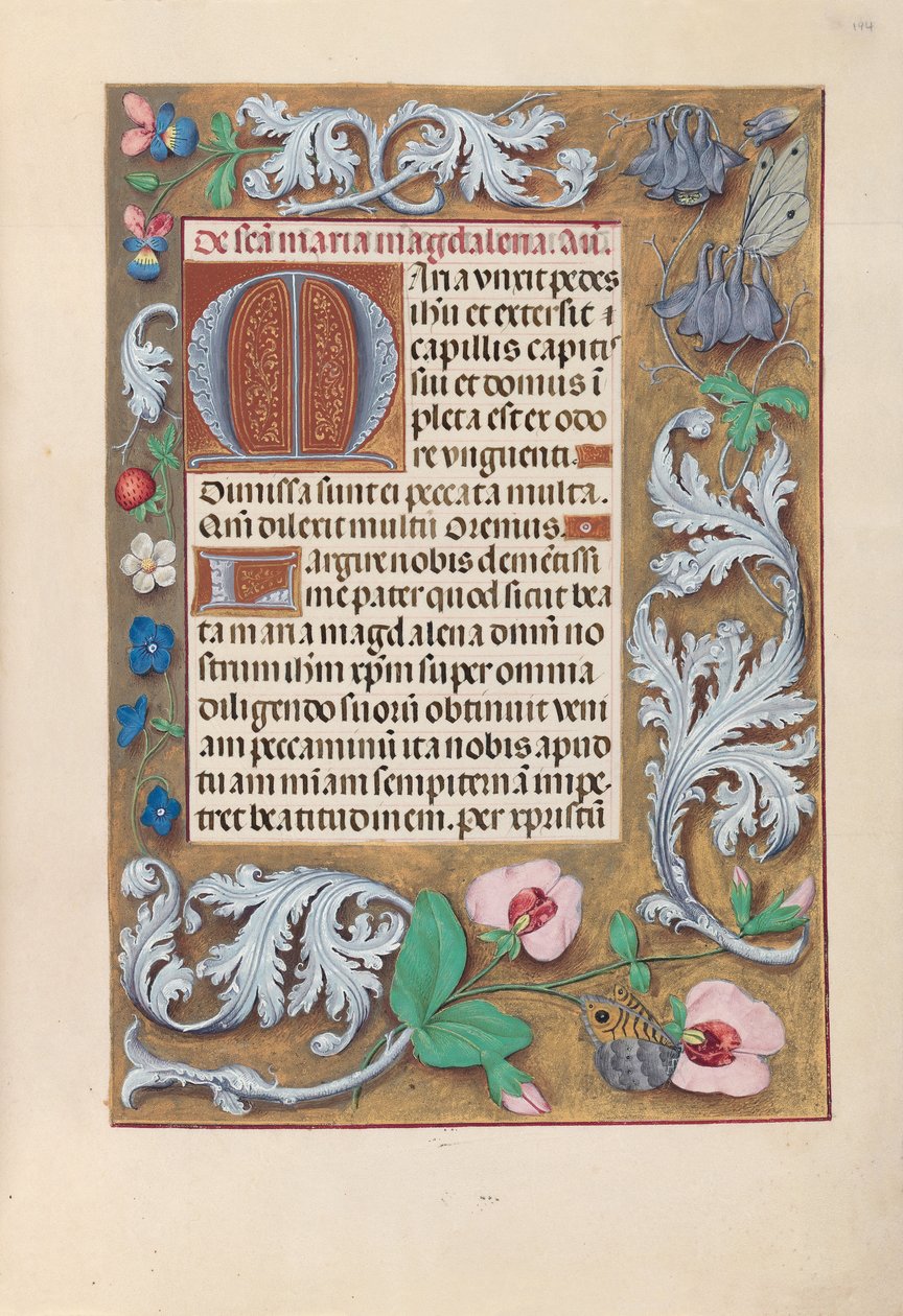 Horas de la Reina Isabel la Católica, Reina de España: Fol. 194r, c. 1500 de Master of the First Prayerbook of Maximillian