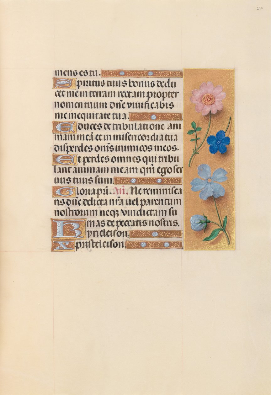 Horas de la Reina Isabel la Católica, Reina de España: Fol. 210r, c. 1500 de Master of the First Prayerbook of Maximillian