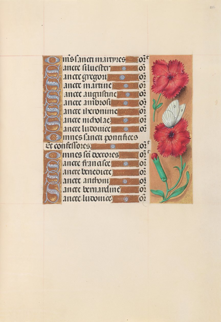 Horas de la Reina Isabel la Católica, Reina de España: Fol. 212r de Master of the First Prayerbook of Maximillian