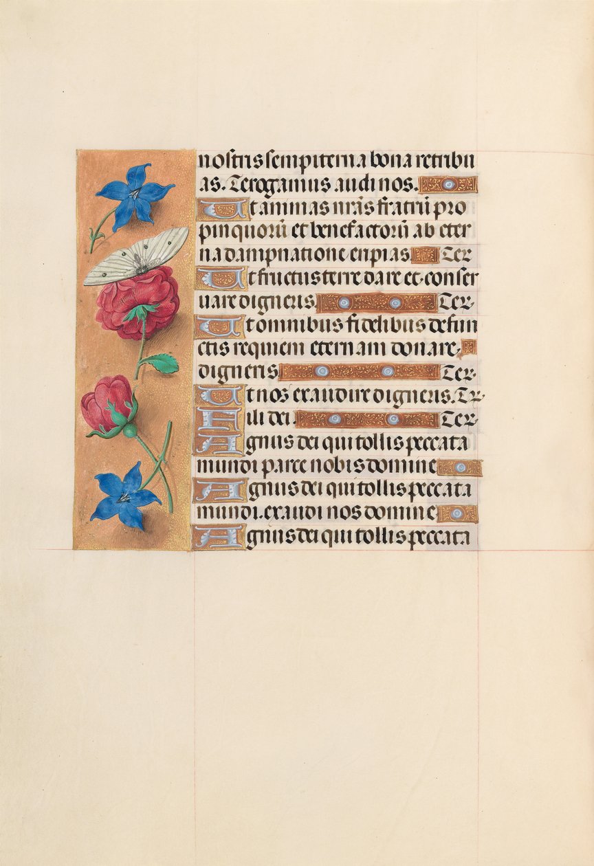 Horas de la Reina Isabel la Católica, Reina de España: Fol. 214v, c. 1500 de Master of the First Prayerbook of Maximillian