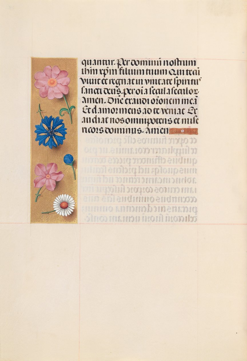 Horas de la Reina Isabel la Católica, Reina de España: Fol. 218v, Oficio de Difuntos, c. 1500 de Master of the First Prayerbook of Maximillian
