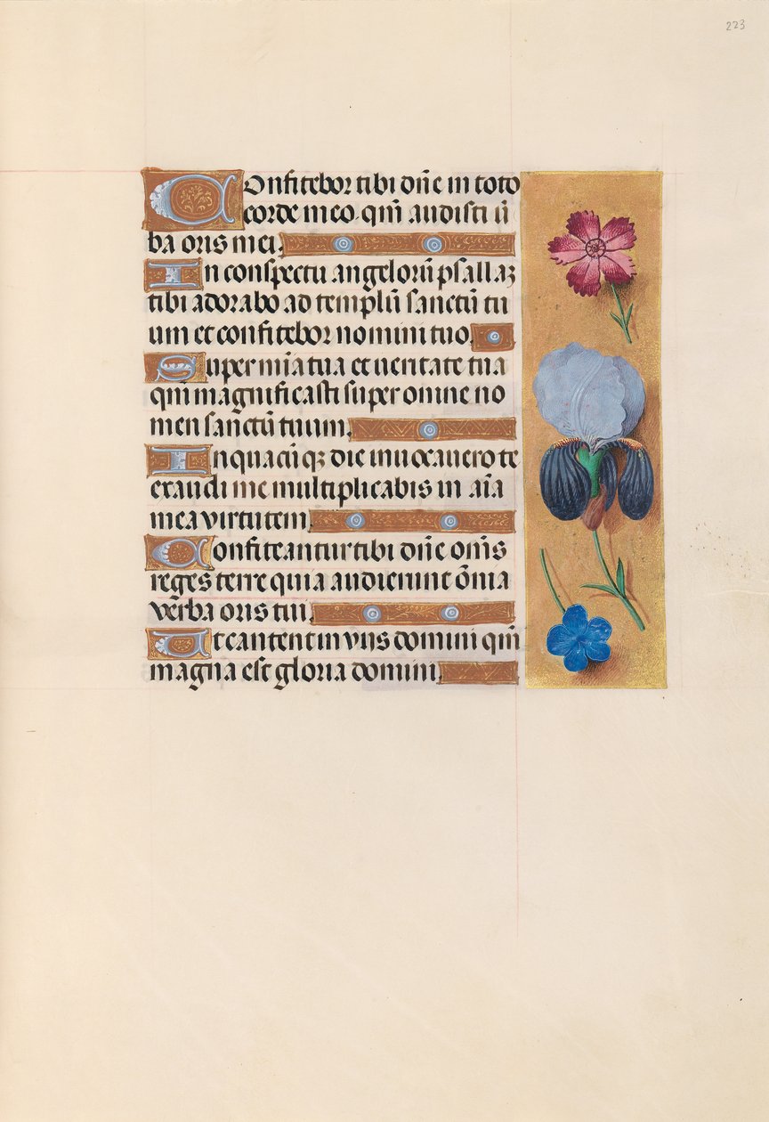 Horas de la Reina Isabel la Católica, Reina de España: Fol. 223r, c. 1500 de Master of the First Prayerbook of Maximillian