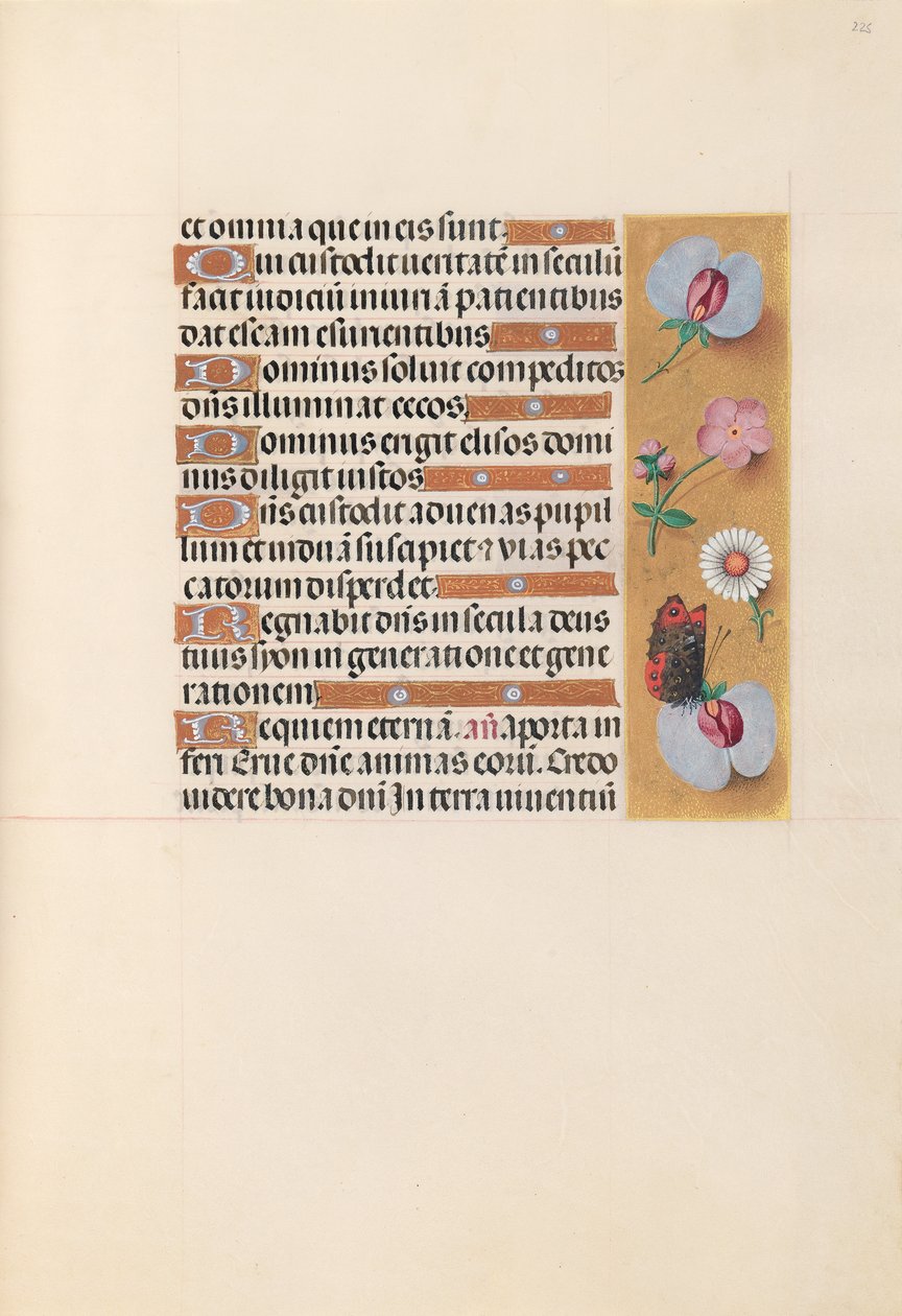 Horas de la Reina Isabel la Católica, Reina de España: Fol. 225r de Master of the First Prayerbook of Maximillian