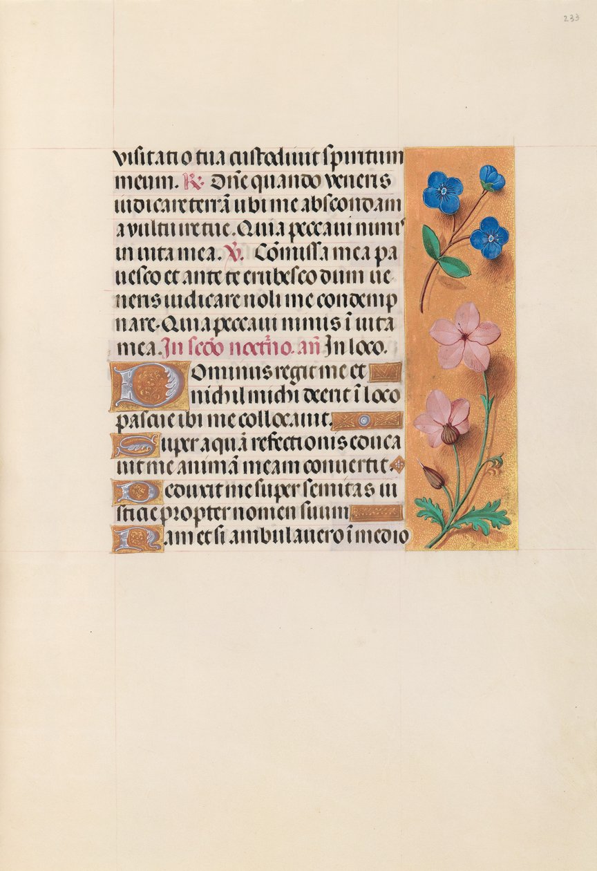 Horas de la Reina Isabel la Católica, Reina de España:  Fol. 233r de Master of the First Prayerbook of Maximillian