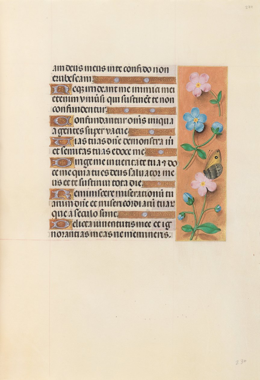 Horas de la Reina Isabel la Católica, Reina de España: Fol. 234r, c. 1500 de Master of the First Prayerbook of Maximillian