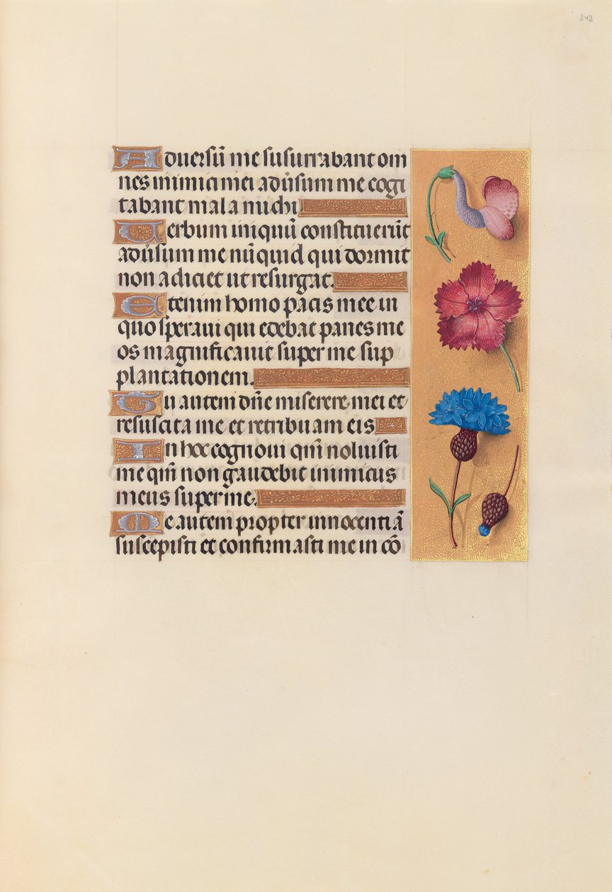 Horas de la Reina Isabel la Católica, Reina de España: Fol. 242r, c. 1500 de Master of the First Prayerbook of Maximillian