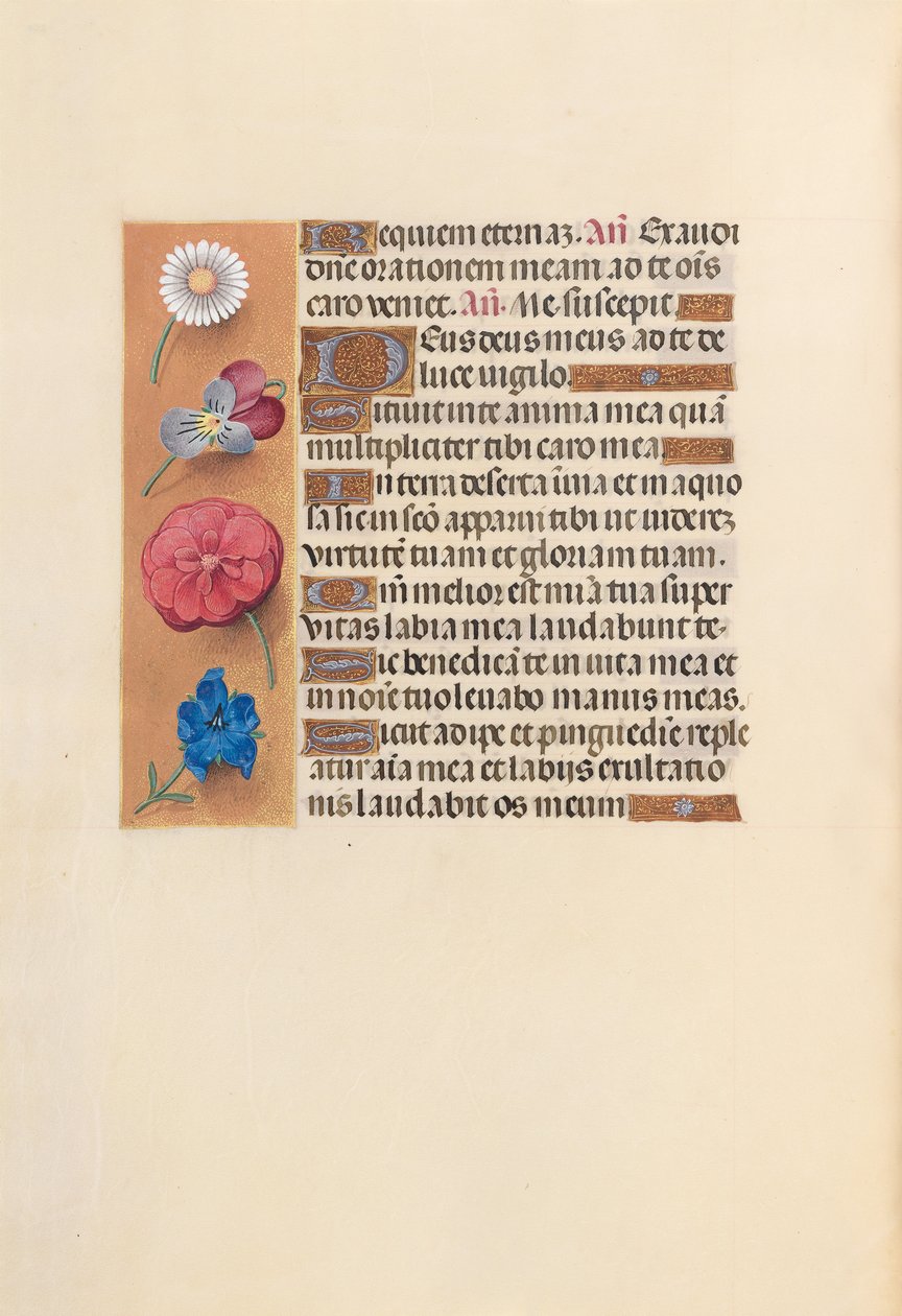 Horas de la Reina Isabel la Católica, Reina de España: Fol. 249v, c. 1500 de Master of the First Prayerbook of Maximillian