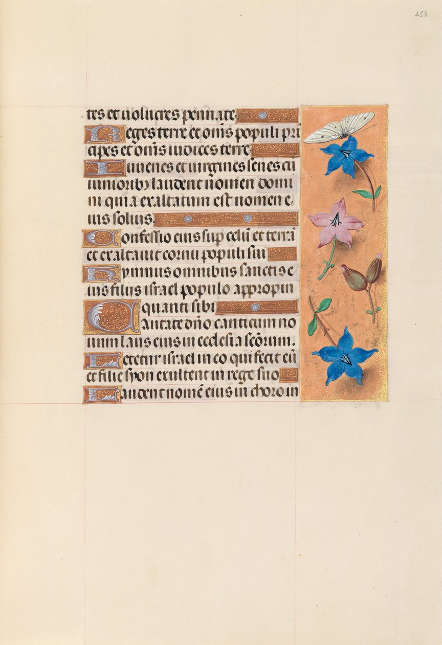 Horas de la Reina Isabel la Católica, Reina de España: Fol. 253r, c. 1500 de Master of the First Prayerbook of Maximillian
