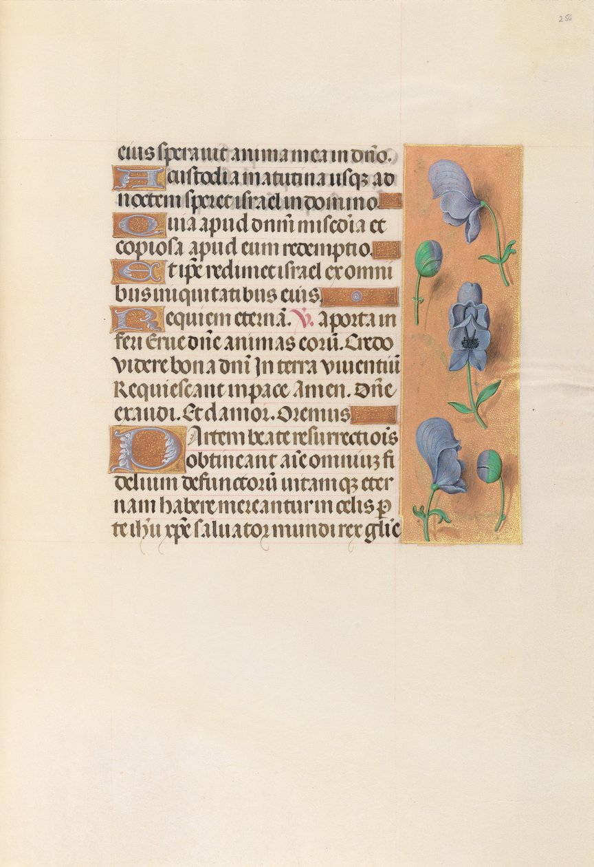 Horas de la Reina Isabel la Católica, Reina de España: Fol. 256r, c. 1500 de Master of the First Prayerbook of Maximillian