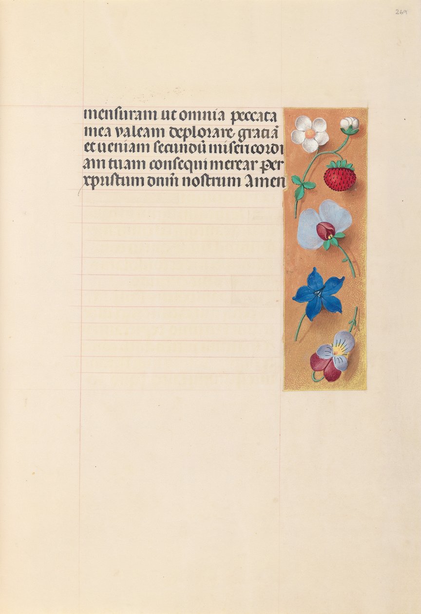Horas de la Reina Isabel la Católica, Reina de España: Fol. 269r, c. 1500 de Master of the First Prayerbook of Maximillian