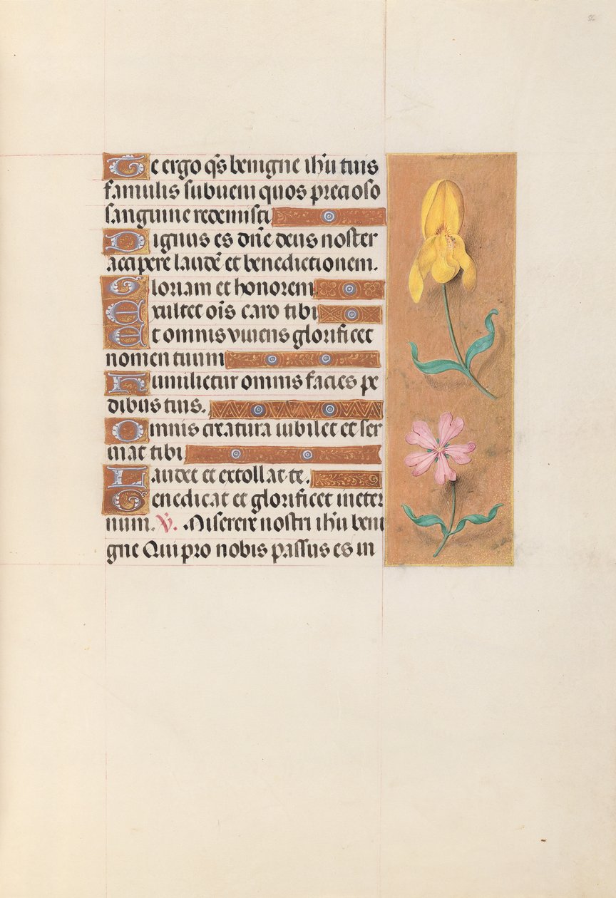 Horas de la Reina Isabel la Católica, Reina de España: Fol. 56r, c. 1500 de Master of the First Prayerbook of Maximillian