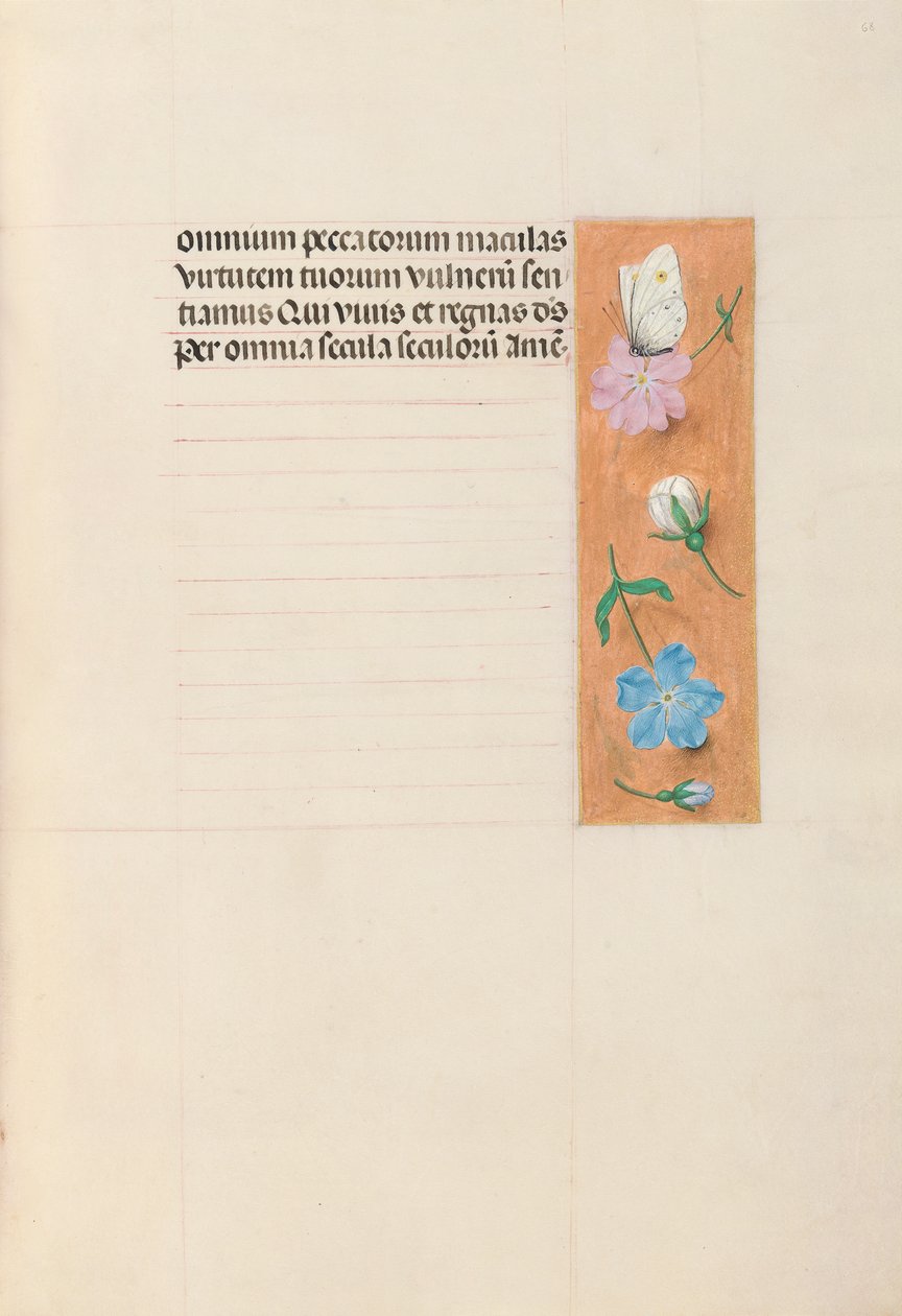 Horas de la Reina Isabel la Católica, Reina de España: Fol. 68r, c. 1500 de Master of the First Prayerbook of Maximillian