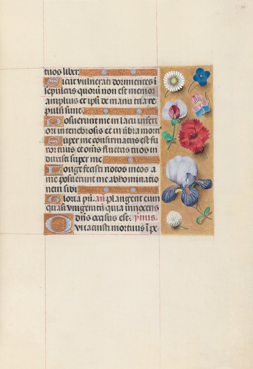 Horas de la Reina Isabel la Católica, Reina de España: Fol. 78r, c. 1500 de Master of the First Prayerbook of Maximillian