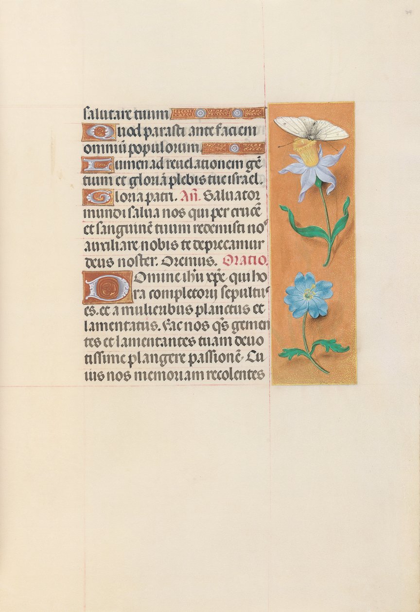 Horas de la Reina Isabel la Católica, Reina de España: Fol. 79r de Master of the First Prayerbook of Maximillian
