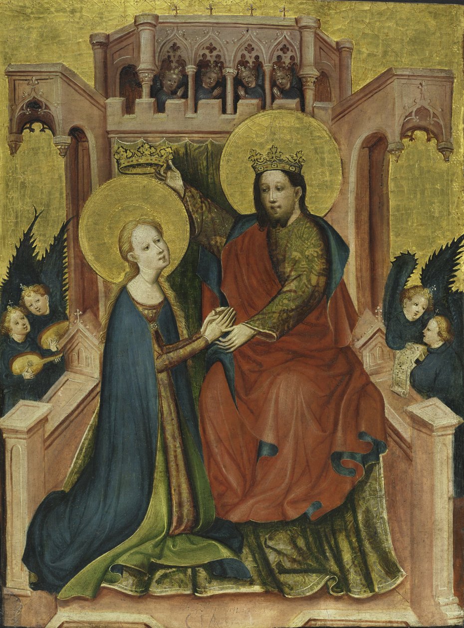 Coronación de la Virgen de Master of the Fröndenberg Altarpiece