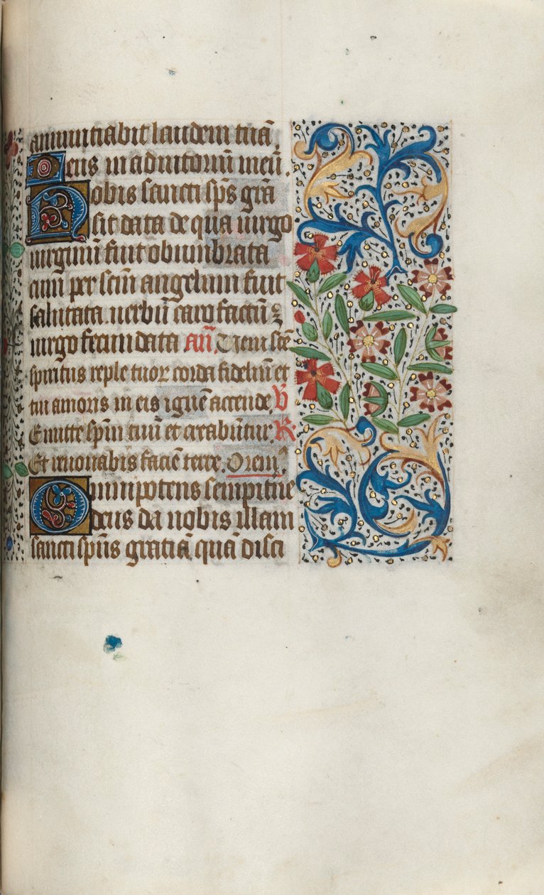 Libro de Horas Uso de Rouen: fol. 100r, c. 1470 de Master of the Geneva Latini