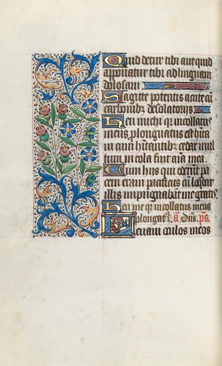 Libro de Horas Uso de Rouen: fol. 104v, c. 1470 de Master of the Geneva Latini