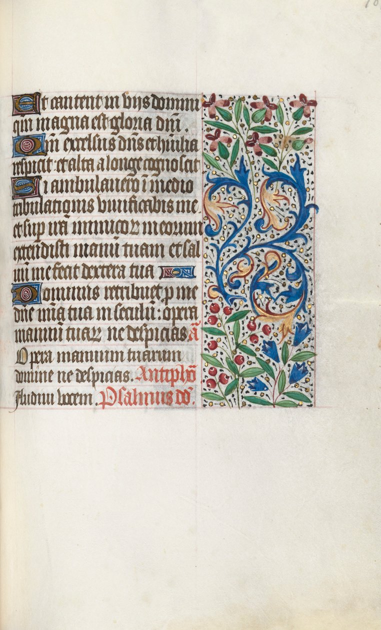 Libro de Horas Uso de Rouen: fol. 107r, c. 1470 de Master of the Geneva Latini