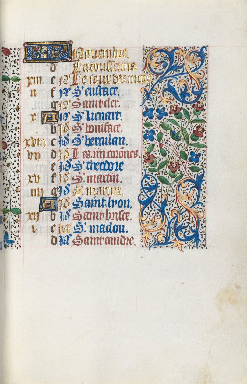 Libro de Horas Uso de Rouen: fol. 111r de Master of the Geneva Latini