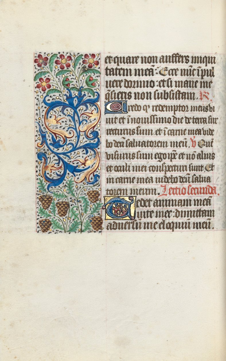 Libro de Horas Uso de Rouen: fol. 115v, c. 1470 de Master of the Geneva Latini