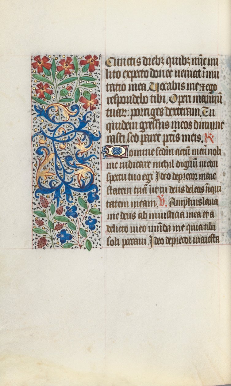 Libro de Horas Uso de Ruan: fol. 124v, c. 1470 de Master of the Geneva Latini